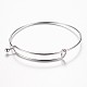 Adjustable 304 Stainless Steel Expandable Bangle Making BJEW-G482-01P-2