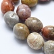 Chapelets de perles en pierre de chrysanthème naturel G-E483-75B-3