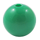 Perles solides rondes en acrylique bubblegum vert d'eau X-PAB709Y-12-1