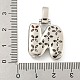 Латунные микропаве прозрачные подвески с фианитом KK-B099-01P-N-3