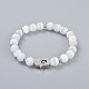 Cat Eye Round Beads Stretch Bracelets BJEW-JB04409-04-1