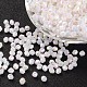 Perle acriliche trasparenti ecologiche placcate bicono ab TACR-A003-4mm-78-1