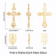 Pendentifs croix en alliage de style tibétain sunnyclue PALLOY-SC0002-52-5
