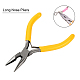 CREATCABIN 1Pc Needle Nose Pliers Multifunction Precision Steel Plier Flat Wire Long Chain Small Mini Stripper Hand Jewelry Making Tools for DIY Earrings Bracelets Necklaces Crafts Supplies PT-CN0001-01-3