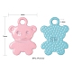 36Pcs 9 Colors Spray Painted Alloy Charms X1-FIND-LS0001-55-3