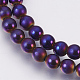 Electroplate Non-Magnetic Synthetic Hematite Beads Strands G-F585-A-6mm-2