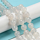 Chapelets de perles en agate blanche naturelle G-G580-10mm-01-2