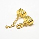 Zinc Alloy Ends with Iron Chains PALLOY-N0091-02G-3