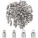 UNICRAFTALE 100pcs 2 Sizes 3mm/4mm Barrel Cord Ends 304 Stainless Steel End Caps Leather Cord Ends Terminators End Tip Bead Caps for Leather Cord Bracelets Jewelry Making STAS-UN0001-94P-2