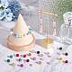 arricraft About 600 Pcs 24 Colors Crackle Glass Beads CCG-PH0001-12-4