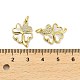 Латунные микропаве прозрачные подвески с фианитом KK-K365-05G-G-3