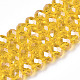 Chapelets de perles en verre électroplaqué EGLA-A034-T2mm-A04-1