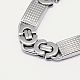Men's Boys Byzantine Chain Necklaces Fashionable 201 Stainless Steel Necklaces NJEW-I010-09-2