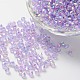 Bicone AB Color Plated Eco-Friendly Transparent Acrylic Beads X-TACR-A003-4mm-20-1