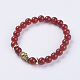 Perles naturelles cornaline étirer bracelets BJEW-E325-D21-1