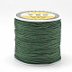ナイロン糸  中国語結びコード  濃い緑  0.4mm  約174.98ヤード（160m）/ロール NWIR-Q008B-258-2