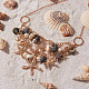 Set di gioielli alla moda di stelle marine e conchiglie SJEW-PH0001-02G-8