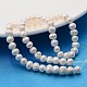 Fili di perle di perle d'acqua dolce coltivate naturali X-A23WT011-2