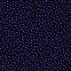 11/0グレードのベーキングペイントガラスシードビーズ  ラウンド  ミッドナイトブルー  2.3x1.5mm  穴：1mm  約5300個/50g X-SEED-N001-A-1009-2