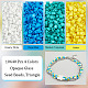 Nbeads 8400pcs 4 couleurs perles de rocaille en verre opaque SEED-NB0001-86-4