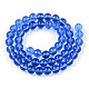 Transparent Glass Beads Strands GLAA-T032-T8mm-16-2