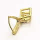 Brass Micro Pave Cubic Zirconia Pinch Bails ZIRC-M049-02G-RS-2