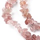 Chapelets de perles aux fraises en quartz naturel G-G0003-B06-4