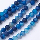 Natural Grade A Striped Agate/Banded Agate Beads Strands G-E478-05-6mm-1