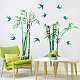 OLYCRAFT 2Pcs Bamboo Pattern PVC Wall Stickers Art Wall Decal Stickers Little Swallow Home Wall Decor Murals for Bedroom Living Room Classroom Office Wall Decaoration - 400x960mm DIY-WH0228-314-4