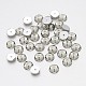 Back Plated Faceted Half Round Taiwan Acrylic Rhinestone Beads ACRT-M08-6-01-1