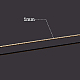 Benecreat 18 calibre / 1mm grabado alambre de oro trenzado 10 m alambre de cobre texturizado medio alambre de cobre duro para joyería CWIR-BC0002-11G-2