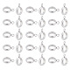 UNICRAFTALE 60Pcs 11mm Long 304 Stainless Steel Tube Bails with Loop Metal Loose Ring Bail Beads Round Hollow Hanger Connector for DIY Jewelry Making Women Bracelet Necklace Crafts Supply Hole 2mm STAS-UN0042-30A-1