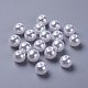 Branelli acrilici rotondi della perla di gioielli fai da te e bracciali X-PACR-10D-1-2