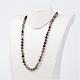 Natural Indian Agate Necklaces NJEW-D264-17-3