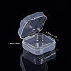 Benecreat 24 упаковка прямоугольные прозрачные пластиковые контейнеры для хранения бусинок коробка с откидными крышками для мелких предметов пилюли травы крошечные бусины ювелирные изделия - 1.38x1.38x0.7 (3.5 см x 3.5 см x 1.8 см) CON-BC0004-09-2