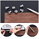 PandaHall 12pcs 10mm Leathercraft Metal 12 Zodiac Pattern Stamps Punch Set Tool with 1pc Handle for Leather Craft Belt Bag Craft DIY Jewelry Marking TOOL-WH0018-66P-04-5