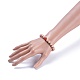 Wood Beaded Stretch Bracelets BJEW-JB05020-4