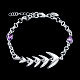 Laiton lien de fishbone bracelets BJEW-BB17088-2