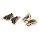 Brass Pave Faceted Glass Connector Charms FIND-Z020-04V-2