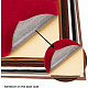 BENECREAT 18PCS 9 Color Velvet Fabric Sticky Back Adhesive Back Sheets DIY-BC0002-45-3