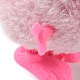 ウサギの人形を巻き上げる  ノベルティジャンプギャグおもちゃ  イースターパーティーの記念品にぴったりのひよこのぬいぐるみ  ピンク  80x53x73~78mm AJEW-K042-01A-01-3