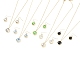 Conjuntos de joyas de 304 acero inoxidable con circonio cúbico SJEW-D093-01-G-1