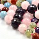 Natural & Synthetic Mixed Gemstone Round Graduated Beads Strands G-M111-11-2