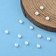 No Hole ABS Plastic Imitation Pearl Round Beads MACR-F033-4mm-24-6