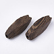 Cuentas de madera de wengué natural WOOD-S053-35-2