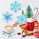 Kits de posavasos con copos de nieve navideños con pintura de diamantes diy WG22379-01-3