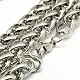 Fashionable 304 Stainless Steel Wheat Chain Necklaces for Men STAS-A028-N002P-2