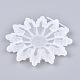 Stampi per ciondoli in silicone con fiocco di neve di Natale X-DIY-I036-01-2