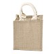 Jute Tote Bags Soft Cotton Handles Laminated Interior ABAG-F003-03-4