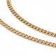 201 collar de cadena de eslabones de acero inoxidable para hombres y mujeres. NJEW-P268-A37-2X5-2